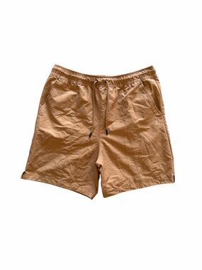 Jordan Jumpman Men’s Tan Athletic Shorts Size Large Drawstring Casual Activewear